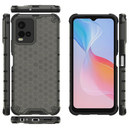 For vivo Y21 Shockproof Honeycomb PC + TPU Case(Black) - vivo Cases by buy2fix | Online Shopping UK | buy2fix