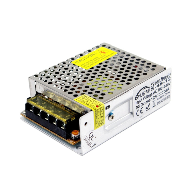 S-48-12 DC12V 4A 48W LED Regulated Switching Power Supply, Size: 110 x 79 x 36mm - Power Supplies by buy2fix | Online Shopping UK | buy2fix