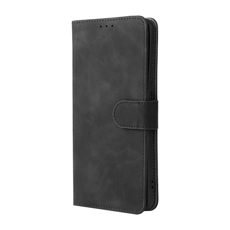 For Motorola Moto G60S Solid Color Skin Feel Magnetic Buckle Horizontal Flip PU Leather Case with Holder & Card Slots & Wallet(Black) - Motorola Cases by buy2fix | Online Shopping UK | buy2fix