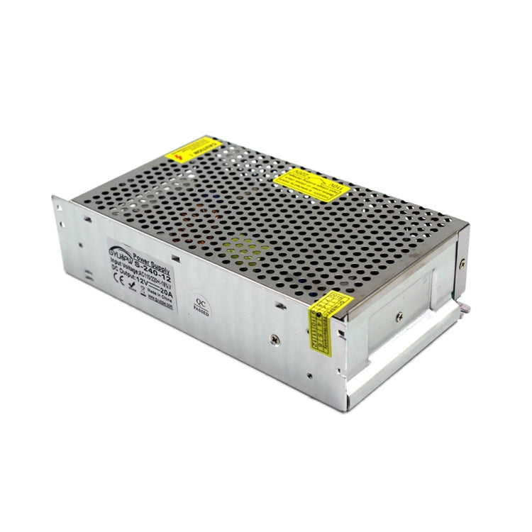 S-240-12 DC12V 20A 240W LED Regulated Switching Power Supply, Size: 200 x 110 x 49mm - Power Supplies by buy2fix | Online Shopping UK | buy2fix
