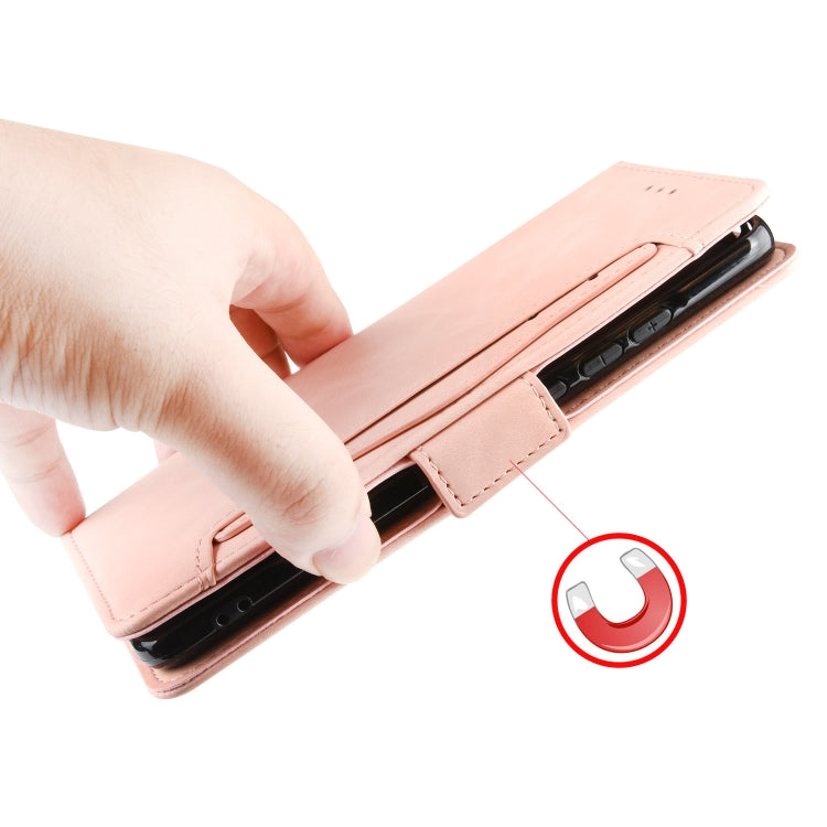 For Doogee N40 Pro Skin Feel Calf Pattern Horizontal Flip Leather Case with Holder & Card Slots & Photo Frame(Pink) - More Brand by buy2fix | Online Shopping UK | buy2fix