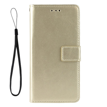 For Motorola Edge 20 Crazy Horse Texture Horizontal Flip Leather Case with Holder & Card Slots & Lanyard(Gold) - Motorola Cases by buy2fix | Online Shopping UK | buy2fix