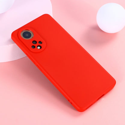 For Honor 50 Solid Color Liquid Silicone Dropproof Full Coverage Protective Case(Red) - Honor Cases by buy2fix | Online Shopping UK | buy2fix