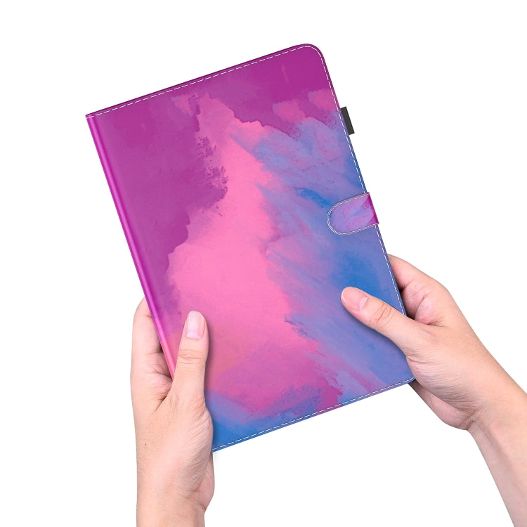 For Samsung Galaxy Tab A 10.1 2019 T515 / T510 Voltage Watercolor Pattern Skin Feel Magnetic Horizontal Flip PU Leather Case with Holder & Card Slots & Photo Frame(Purple Red) - Tab A 10.1 (2019) T510 / T515 by buy2fix | Online Shopping UK | buy2fix