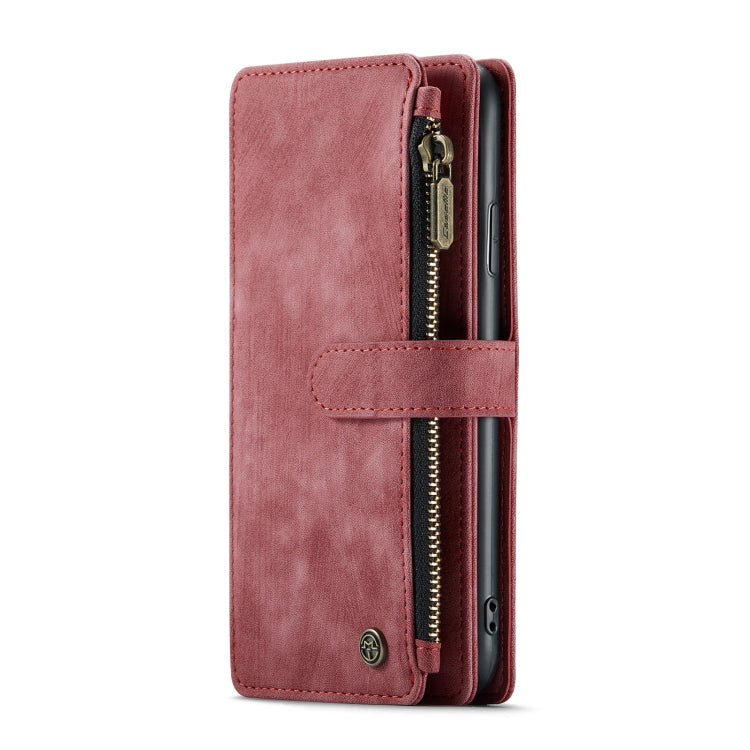 For iPhone 11 CaseMe-C30 PU + TPU Multifunctional Horizontal Flip Leather Case with Holder & Card Slot & Wallet & Zipper Pocket (Red) - iPhone 11 Cases by CaseMe | Online Shopping UK | buy2fix