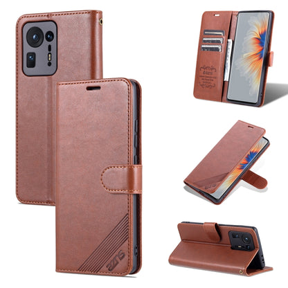 For Xiaomi Mix 4 AZNS Sheepskin Texture Horizontal Flip Leather Case with Holder & Card Slots & Wallet(Brown) - Xiaomi Cases by AZNS | Online Shopping UK | buy2fix