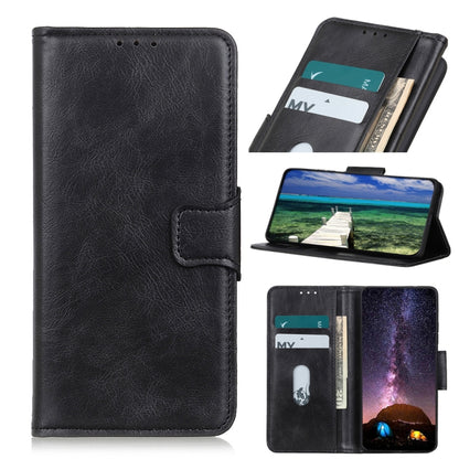 For Motorola Edge (2021) Mirren Crazy Horse Texture Horizontal Flip Leather Case with Holder & Card Slots & Wallet(Black) - Motorola Cases by buy2fix | Online Shopping UK | buy2fix