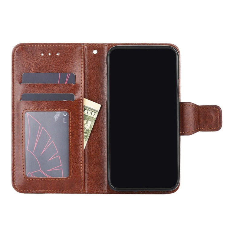 For Doogee X95 Crystal Texture Horizontal Flip Leather Case with Holder & Card Slots & Wallet(Brown) - More Brand by buy2fix | Online Shopping UK | buy2fix