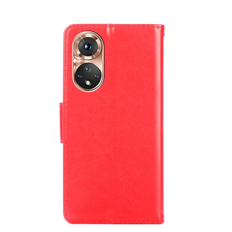 For Honor 50 Crystal Texture Horizontal Flip Leather Case with Holder & Card Slots & Wallet(Red) - Honor Cases by buy2fix | Online Shopping UK | buy2fix