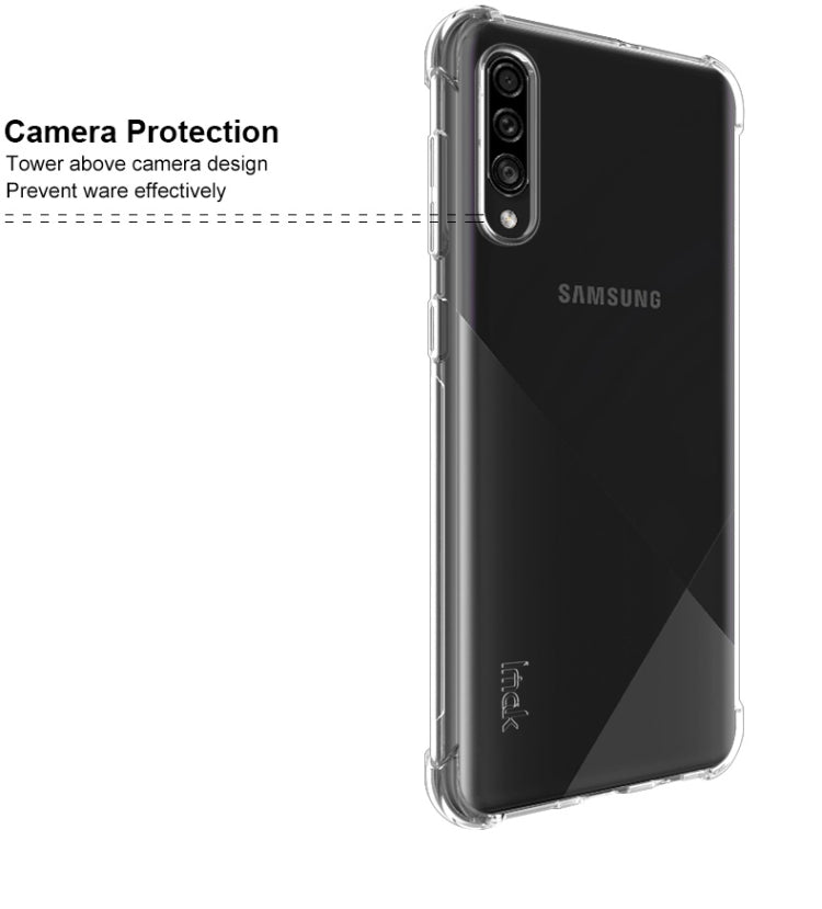 For Galaxy A50s / A30s IMAK All-inclusive Shockproof Airbag TPU Case, with Screen Protector(Black) - Galaxy Phone Cases by imak | Online Shopping UK | buy2fix