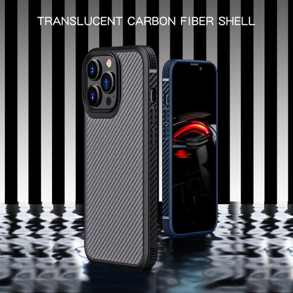 For iPhone 13 Pro Max iPAKY MG Series Carbon Fiber TPU + PC Shockproof Case (Black) - iPhone 13 Pro Max Cases by iPAKY | Online Shopping UK | buy2fix