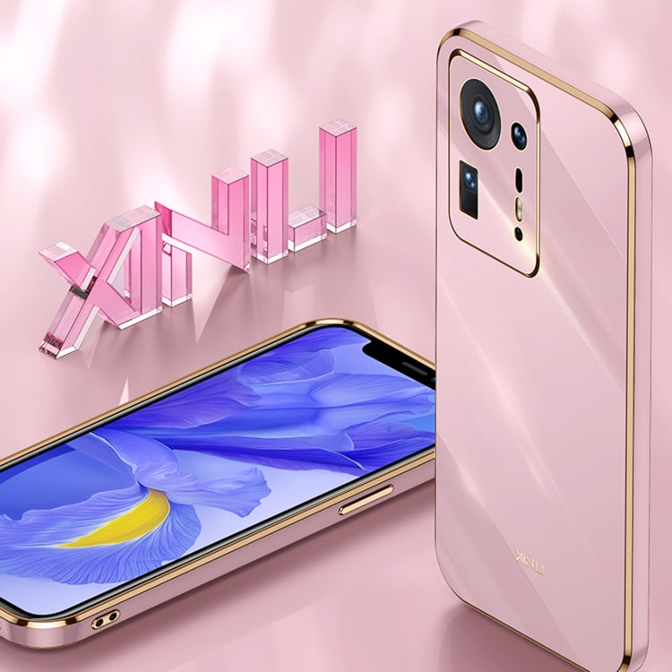 For Xiaomi Mi Mix 4 XINLI Straight Edge 6D Electroplate TPU Phone Case(Celestial Blue) - Xiaomi Cases by XINLI | Online Shopping UK | buy2fix