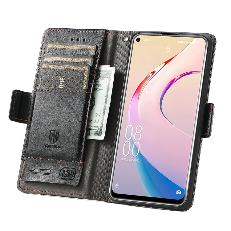 For Oukitel C21 Pro CaseNeo Business Splicing Dual Magnetic Buckle Horizontal Flip PU Leather Case with Holder & Card Slots & Wallet(Black) - More Brand by buy2fix | Online Shopping UK | buy2fix