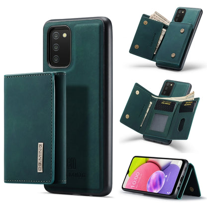 For Samsung Galaxy A03s 166mm DG.MING M1 Series 3-Fold Multi Card Wallet  Back Cover Shockproof Case with Holder Function(Green) - Galaxy Phone Cases by DG.MING | Online Shopping UK | buy2fix