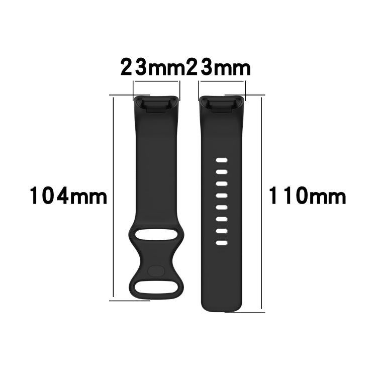 For Fitbit Charge 5 Silicone Watch Band, Size:S(Dark Purple) - Watch Bands by buy2fix | Online Shopping UK | buy2fix