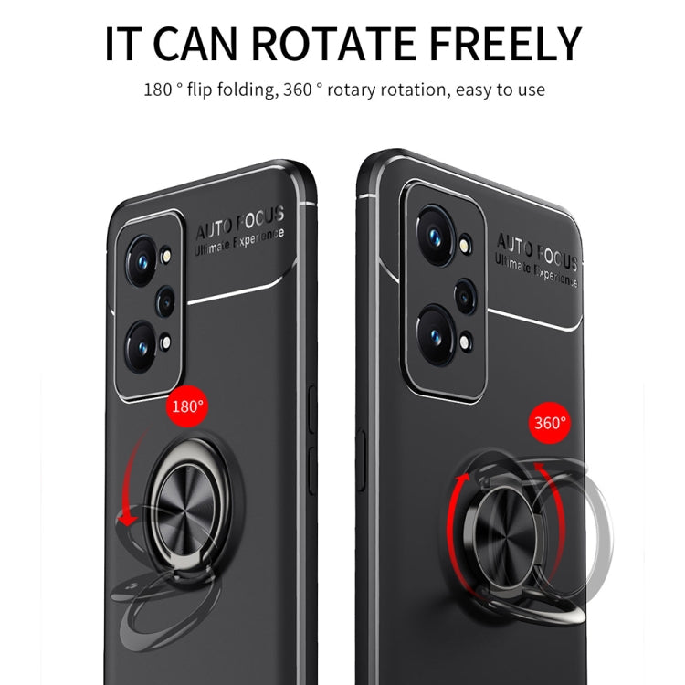 For OPPO Realme GT Neo2 Metal Ring Holder 360 Degree Rotating TPU Phone Case(Black) - Realme Cases by buy2fix | Online Shopping UK | buy2fix