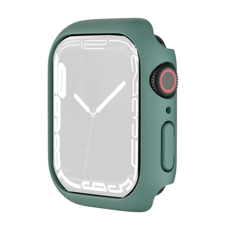 Shockproof TPU Protective Case For Apple Watch Series 9 / 8 / 7 45mm(Lake Green) - Watch Cases by buy2fix | Online Shopping UK | buy2fix