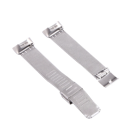 For Fitbit Charge 4 Double Insurance Buckle Milanese Watch Band(Silver) - Watch Bands by buy2fix | Online Shopping UK | buy2fix