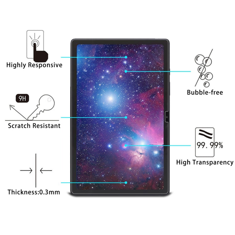 2pcs 9H 2.5D Explosion-proof Tempered Tablet Glass Film For Samsung Galaxy Tab A8 / X200 / X205 / Galaxy Tab A8 10.5 2021 / Chiwei HiPad X Pro 10.5 / Blackview Tab 15 / 15 Pro / HOTWAV Tab R5 / Tab R6 Pro - For Samsung Tab by buy2fix | Online Shopping UK | buy2fix