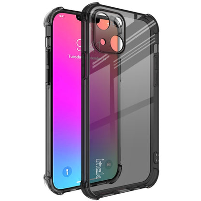 For iPhone 13 mini IMAK All-inclusive Shockproof Airbag TPU Phone Case with Screen Protector (Transparent Black) - iPhone 13 mini Cases by imak | Online Shopping UK | buy2fix