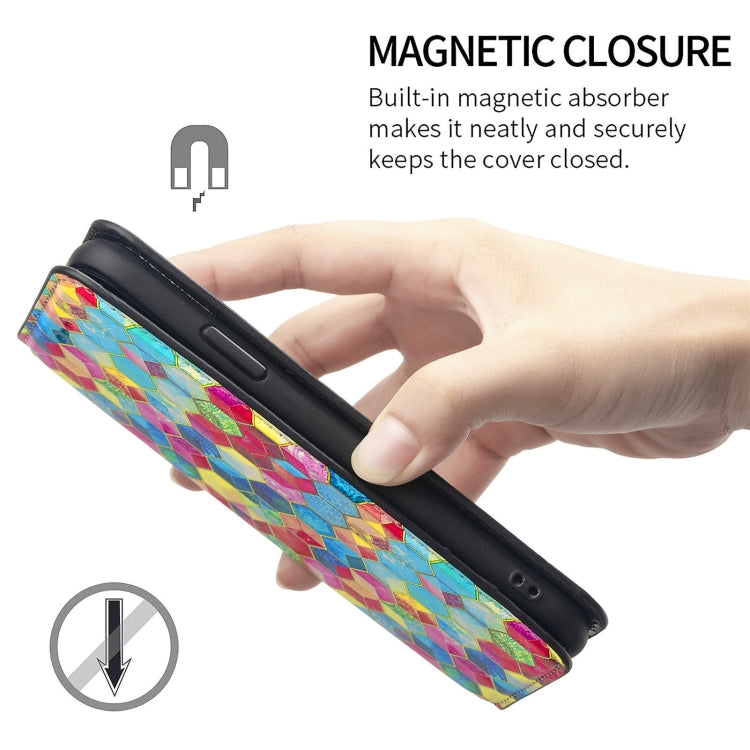 For Doogee N40 Pro CaseNeo Colorful Magnetic Leather Case with Holder & Card Slot & Wallet(Magic Space) - More Brand by buy2fix | Online Shopping UK | buy2fix