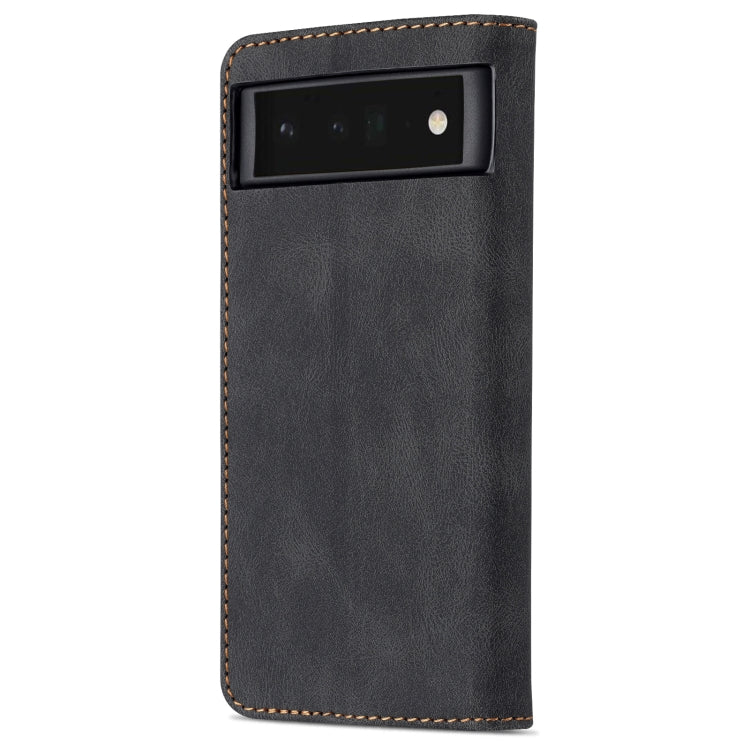 For Google Pixel 6 AZNS Dream Second Generation Skin Feel Horizontal Flip Phone Leather Case(Black) - Google Cases by AZNS | Online Shopping UK | buy2fix