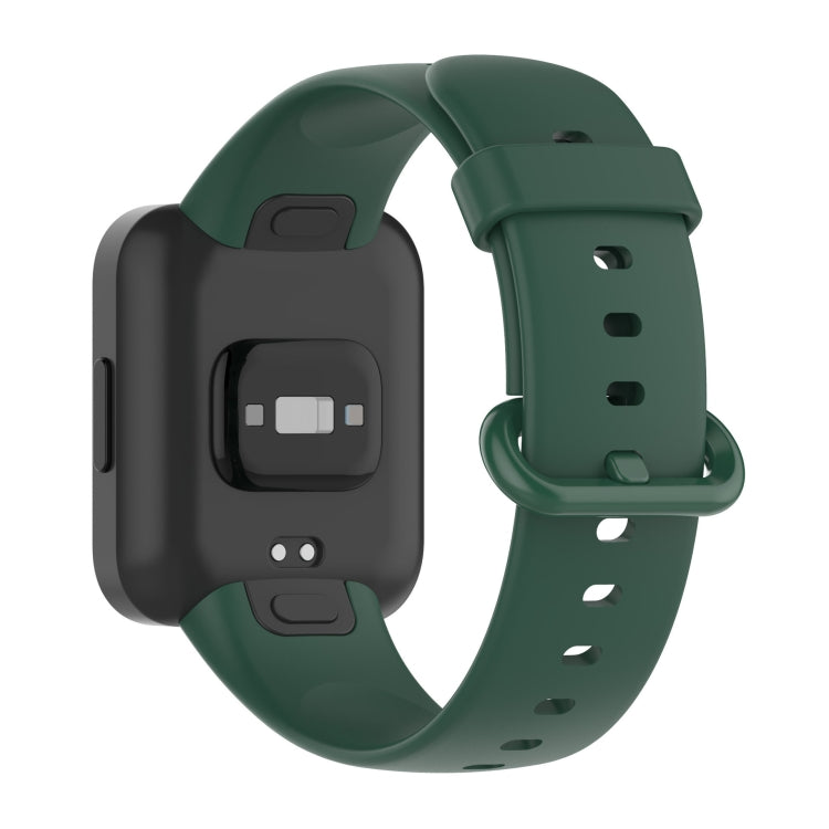 For Xiaomi Redmi Watch 2 Solid Color Silicone Strap Watch Band(Pine Needle Green) - Watch Bands by buy2fix | Online Shopping UK | buy2fix