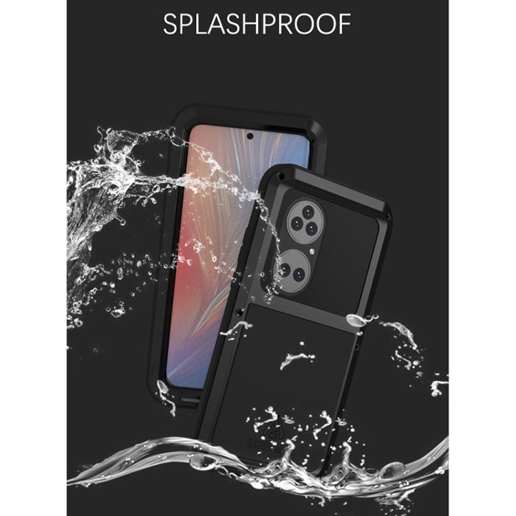 For Huawei P50 Pro LOVE MEI Metal Shockproof Waterproof Dustproof Protective Phone Case without Glass(Silver) - Huawei Cases by LOVE MEI | Online Shopping UK | buy2fix