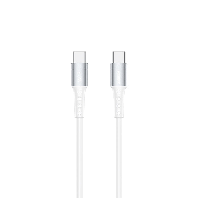 REMAX RC-198C-C Chaining II Series PD 65W USB-C / Type-C to USB-C / Type-C Fast Charging Data Cable, Cable Length: 1m(White) - USB-C & Type-C Cable by REMAX | Online Shopping UK | buy2fix