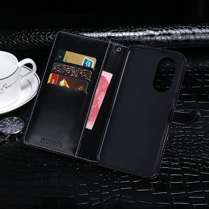 For Huawei nova 9 Pro idewei Crocodile Texture Horizontal Flip Leather Case with Holder & Card Slots & Wallet(Black) - Huawei Cases by idewei | Online Shopping UK | buy2fix