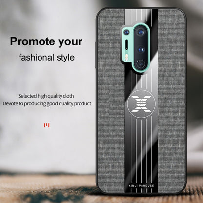 For OnePlus 8 Pro XINLI Stitching Cloth Texture Shockproof TPU Phone Case(Blue) - OnePlus Cases by XINLI | Online Shopping UK | buy2fix