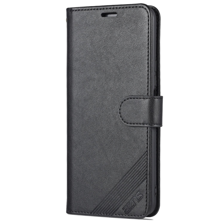 For Honor X30i AZNS Sheepskin Texture Flip Leather Phone Case(Black) - Honor Cases by AZNS | Online Shopping UK | buy2fix