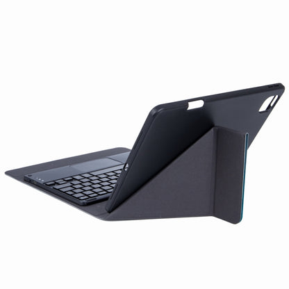 H-097C Touch Bluetooth Keyboard Leather Case with Rear Three-fold Holder For iPad 9.7 2018 & 2017(Black) - Universal by buy2fix | Online Shopping UK | buy2fix