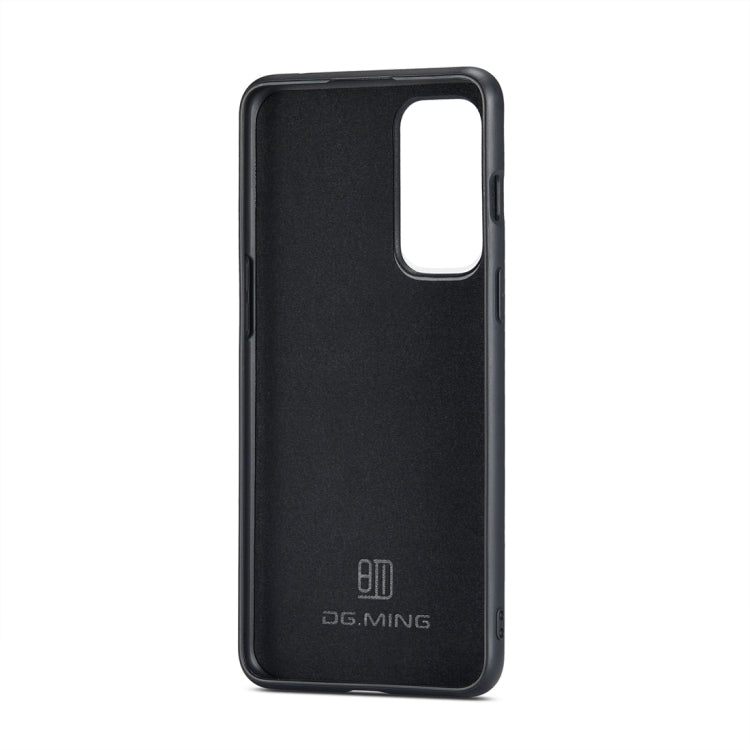 For OnePlus 9RT 5G DG.MING M1 Series 3-Fold Multi Card Wallet Back Cover Leather Phone Case(Coffee) - OnePlus Cases by DG.MING | Online Shopping UK | buy2fix