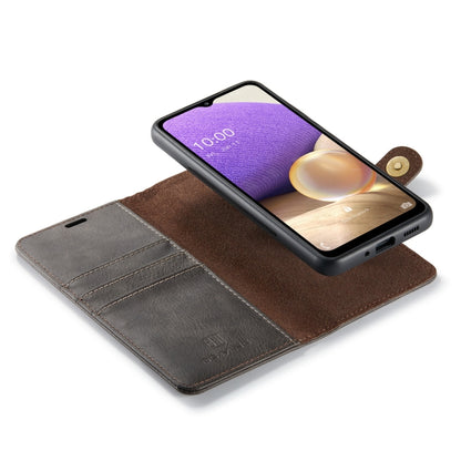 For Samsung Galaxy A33 5G DG.MING Crazy Horse Texture Detachable Magnetic Leather Phone Case(Grey) - Galaxy Phone Cases by DG.MING | Online Shopping UK | buy2fix