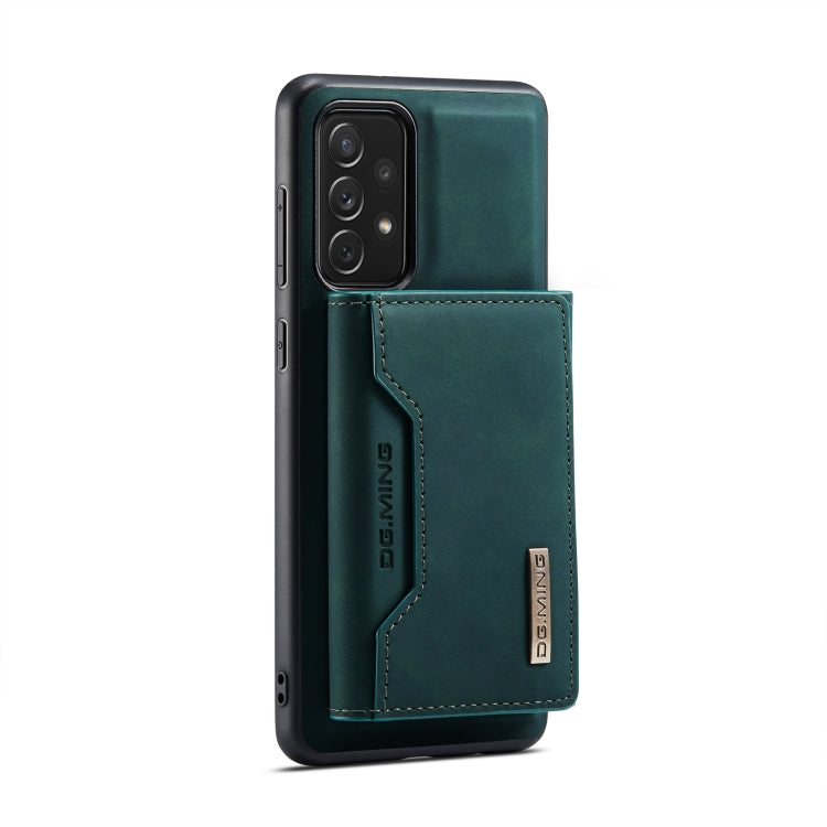 For Samsung Galaxy A73 5G DG.MING M2 Series 3-Fold Multi Card Bag + Phone Case(Green) - Galaxy Phone Cases by DG.MING | Online Shopping UK | buy2fix