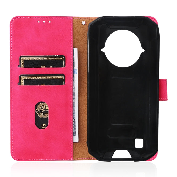 For DOOGEE S96 Pro Skin Feel Magnetic Buckle Calf Texture PU Phone Case(Rose Red) - Doogee Cases by buy2fix | Online Shopping UK | buy2fix