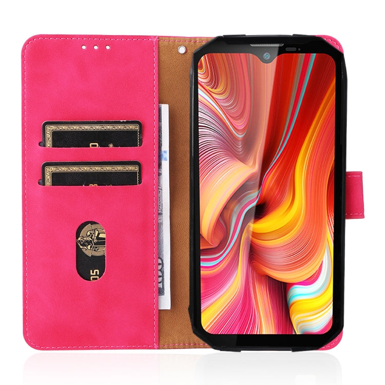 For DOOGEE S96 Pro Skin Feel Magnetic Buckle Calf Texture PU Phone Case(Rose Red) - Doogee Cases by buy2fix | Online Shopping UK | buy2fix