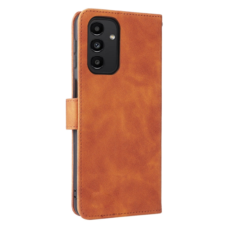 For Umidigi Power 5S Skin Feel Magnetic Buckle Calf Texture PU Phone Case(Brown) - Doogee Cases by buy2fix | Online Shopping UK | buy2fix