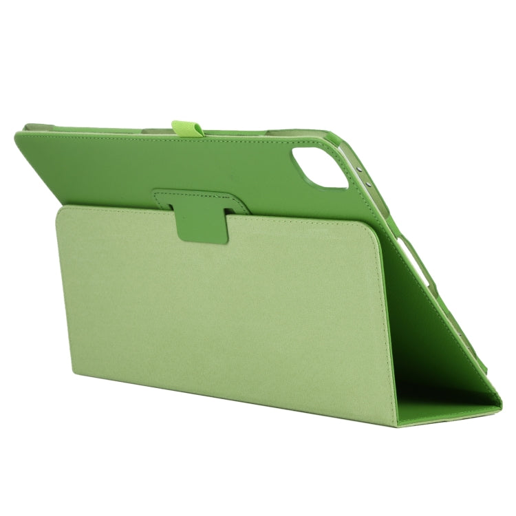 For iPad Air 13 2024 / iPad Pro 12.9 2022 / 2021 / 2020 / 2018 Litchi Texture Solid Color Leather Tablet Case(Green) - iPad Pro 12.9 (2022/2021) Cases by buy2fix | Online Shopping UK | buy2fix