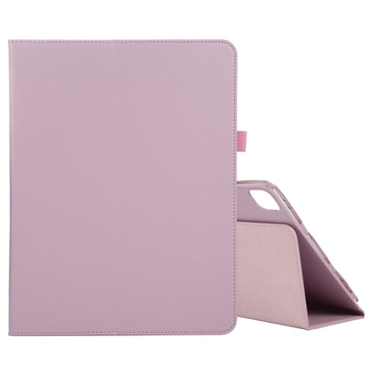 For iPad Air 13 2024 / iPad Pro 12.9 2022 / 2021 / 2020 / 2018 Litchi Texture Solid Color Leather Tablet Case(Pink) - iPad Pro 12.9 (2022/2021) Cases by buy2fix | Online Shopping UK | buy2fix