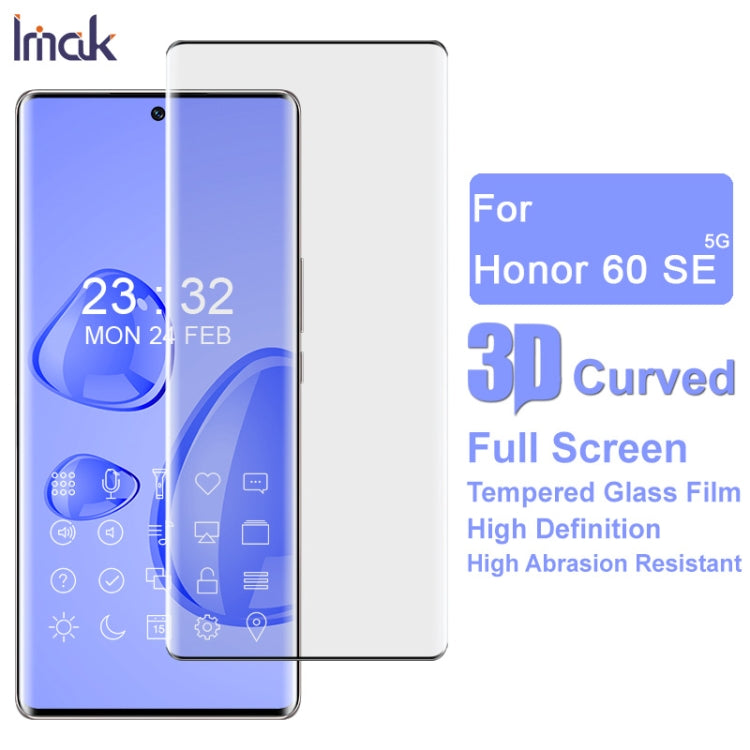 For Honor 60 SE  IMAK 3D Curved Surface 9H Full Screen Tempered Glass Film - Honor Tempered Glass by imak | Online Shopping UK | buy2fix