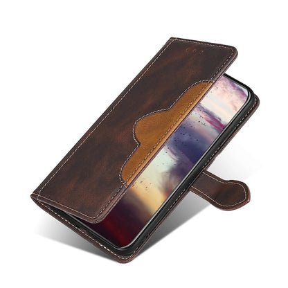 For Doogee N40 Pro Skin Feel Straw Hat Magnetic Buckle Leather Phone Case(Brown) - Doogee Cases by buy2fix | Online Shopping UK | buy2fix