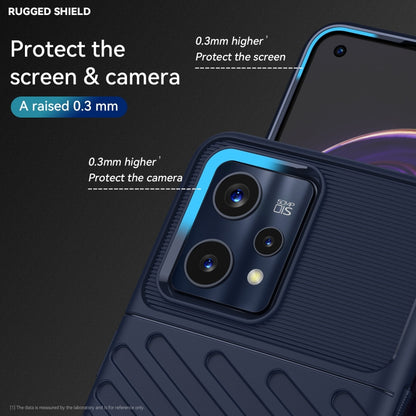 For OPPO Realme 9 Pro+ Thunderbolt Shockproof TPU Protective Soft Phone Case(Blue) - Realme Cases by buy2fix | Online Shopping UK | buy2fix