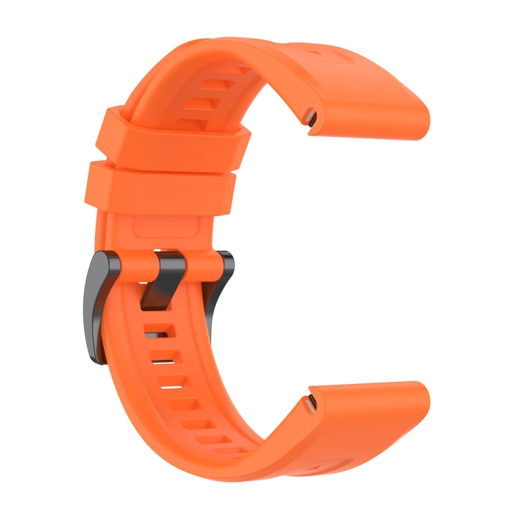 For Garmin Fenix 7 Quick Release Silicone Watch Band(Orange) - Watch Bands by buy2fix | Online Shopping UK | buy2fix