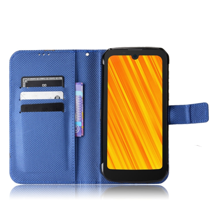 For Doogee S59 / S59 Pro Diamond Texture Leather Phone Case(Blue) - Doogee Cases by buy2fix | Online Shopping UK | buy2fix