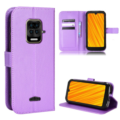 For Doogee S59 / S59 Pro Diamond Texture Leather Phone Case(Purple) - Doogee Cases by buy2fix | Online Shopping UK | buy2fix