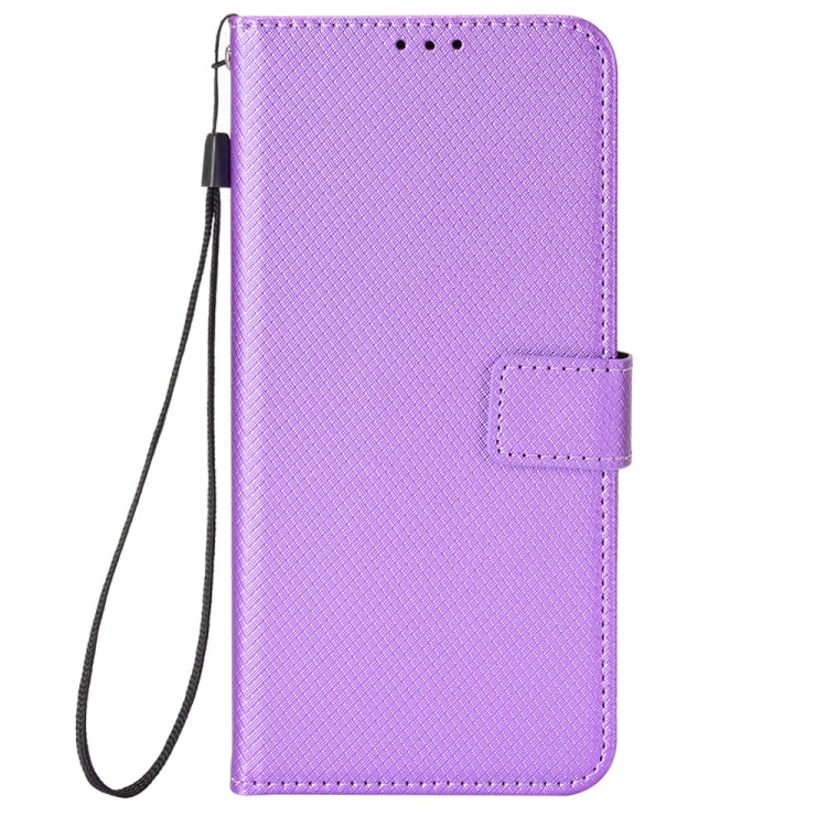 For Doogee S59 / S59 Pro Diamond Texture Leather Phone Case(Purple) - Doogee Cases by buy2fix | Online Shopping UK | buy2fix