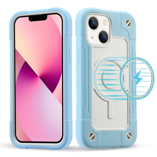 For iPhone 13 Colorful Magsafe Magnetic Phone Case(Ice Blue) - iPhone 13 Cases by buy2fix | Online Shopping UK | buy2fix