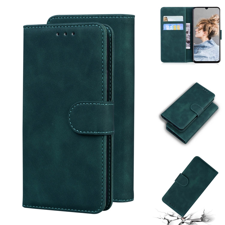 For Blackview A80 Skin Feel Pure Color Flip Leather Phone Case(Green) - More Brand by buy2fix | Online Shopping UK | buy2fix